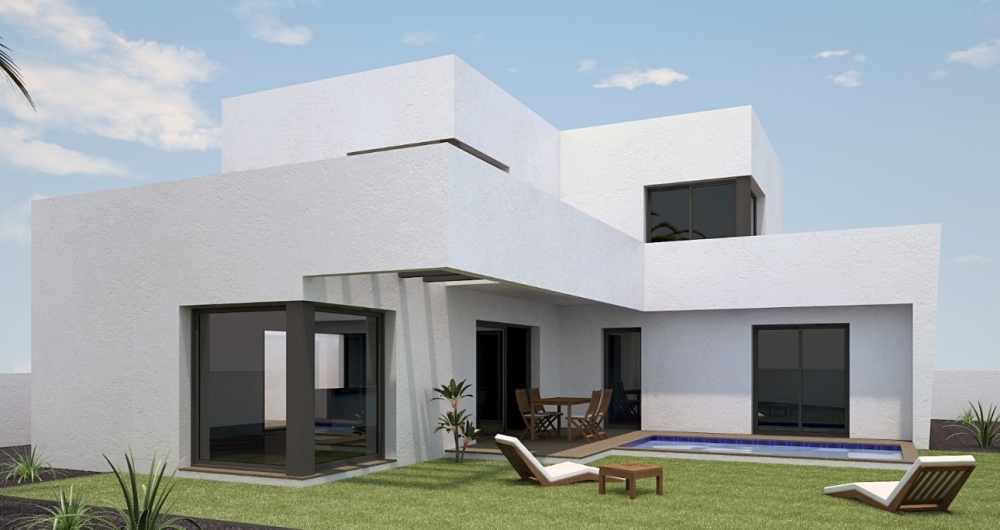 Under-Construction 4-Bedroom Villa with Famara Cliffs Views – El Cuchillo – photo 1