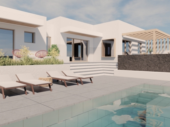 Land with Single-Family Home Project and Swimming Pool in Costa Teguise – photo 1